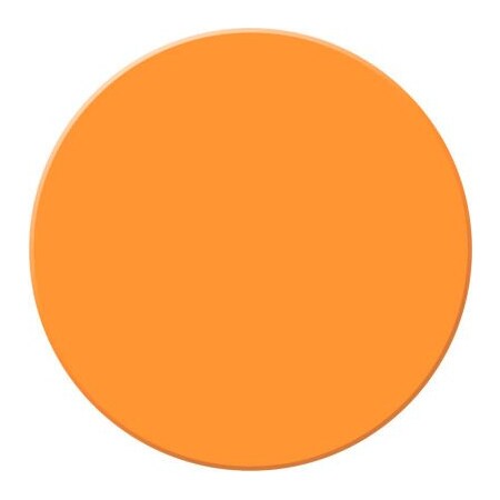 Accuform Accuform Tough-Mark Heavy-Duty Floor Marking Shape, 3-1/2in Circle, Orange PTP208OR